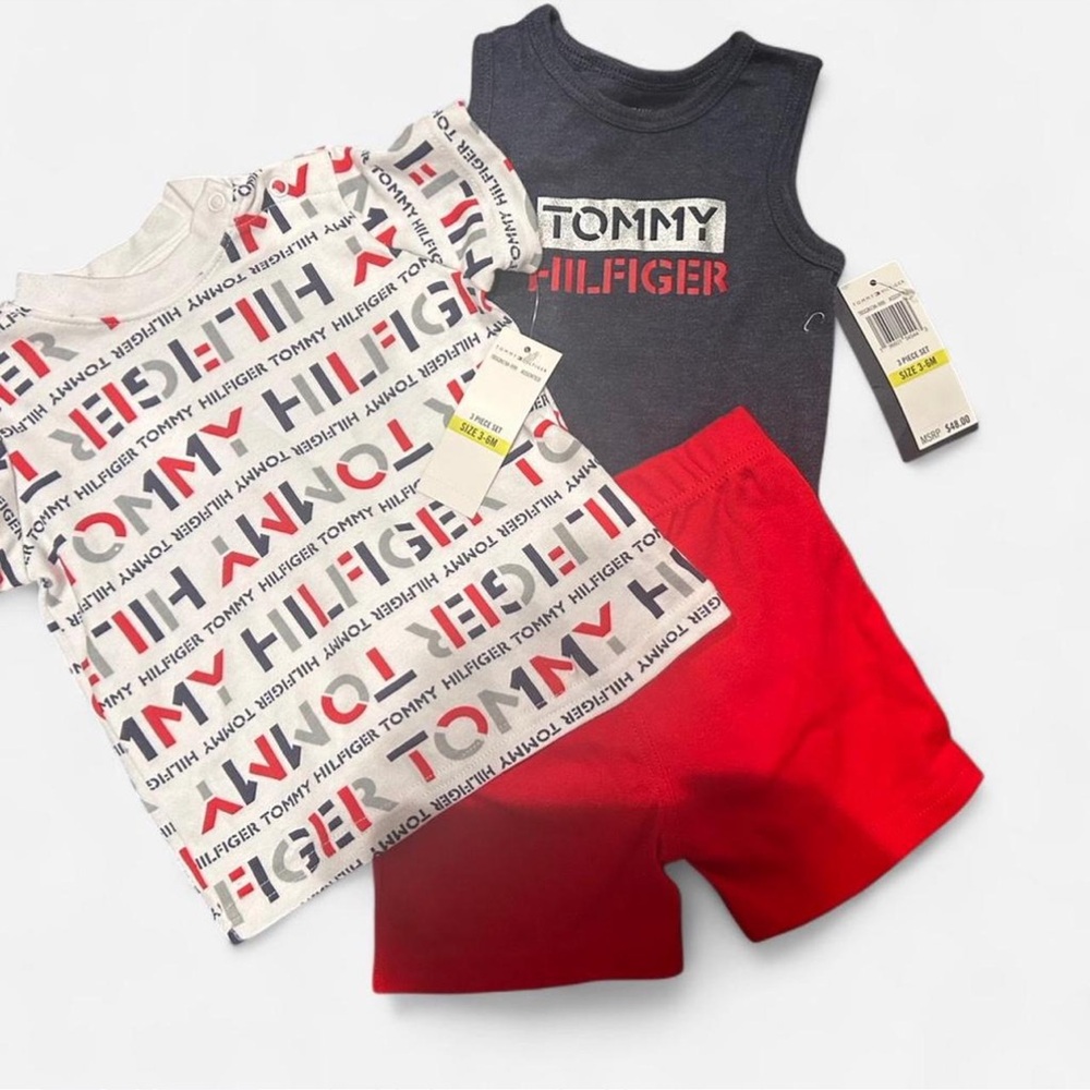 Tommy Hilfiger Logo Print Baby Set